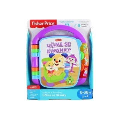 Fisher-Price Baby knížka hudební učíme se říkanky CZ na baterie Světlo Zvuk