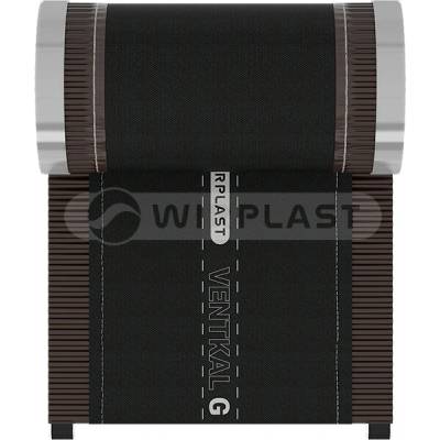 Wirplast Ventkal T Hrebeňový vetrací pás 310 mm RAL 8019 tmavohnedá