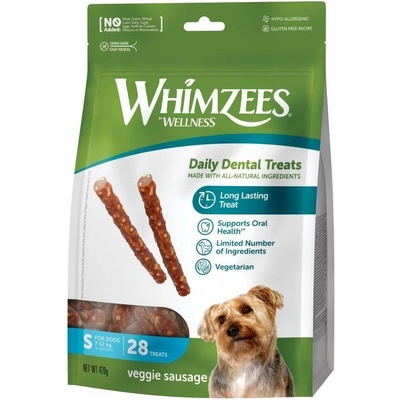 Whimzees Veggie klobáska S 28 x 15 g