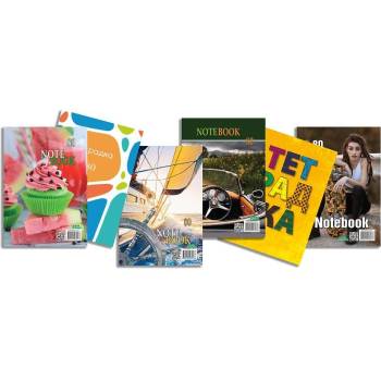 Image 1 of Екобелан Тетрадка А5 с метален гребен, 80 листа, весникарска хартия