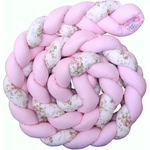 Blossom Bay Обиколник Blossom Bay - 330 cm, розов с цветя (ob-3-L-20-22-22) - baby