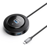 ORICO USB хъб Orico, 4-портов, USB Type-C 3.0, Черен | YK2-C3-03-BK-BP (YK2-C3-03-BK-BP)