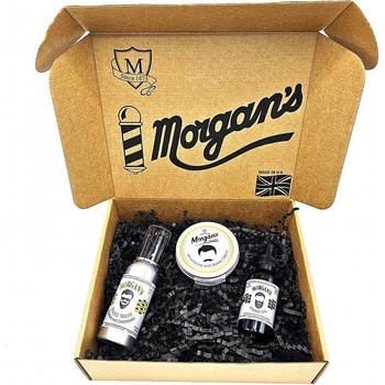 Morgan's Pomade Morgan’s комплект за мустаци и брада - крем, масло с бразилски портокал и шампоан