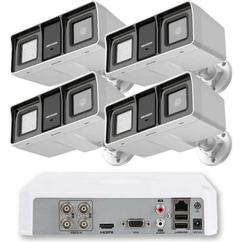 HIKVISION Професионален Комплект ZK41060W 4 Камери Hikvision 2MP Dual-Light Аудио 60m (ZK41060W)