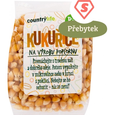 Country Life Kukuřice na výrobu popcornu 200 g