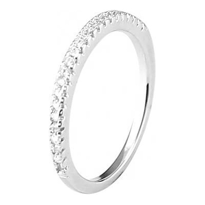 Silenti Jewelry Сребърен пръстен "Омайност" - 6 - 52мм (16.6мм диам. )