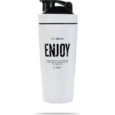 Šejkr ENJOY 750 ml - GymBeam Barva: bílá