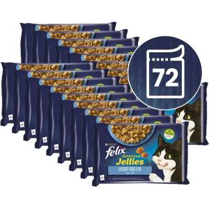 FELIX Капсули FELIX Sensations Jellies, вкусен избор от риба в желе 72 x 85 г