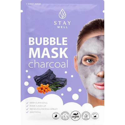 Stay Well Deep Cleansing Bubble Mask - CHARCOAL Маска за лице дамски