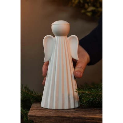 STOREFACTORY Keramický anjel SAGA veľký V.18cm biely