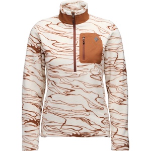 Black Diamond Дамски поларен пуловер Black Diamond Women's Rift Half Zip Fleece Jacket Fleece jumper - Relief / Chalk / Clay (105-7842-0312)