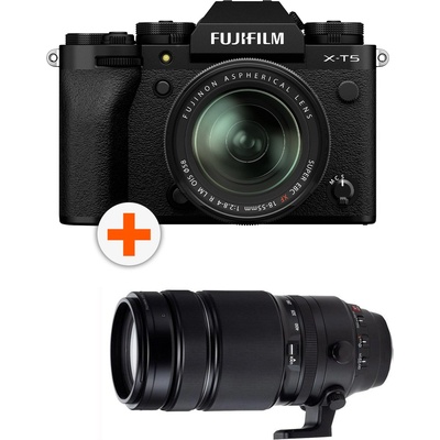 Fujifilm X-T5 18-55mm Black + XF 100-400mm f/4.5-5.6 R LM OIS WR