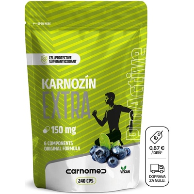 CarnoMed Karnozín EXTRA 150mg ECOPACK 240 kapsúl