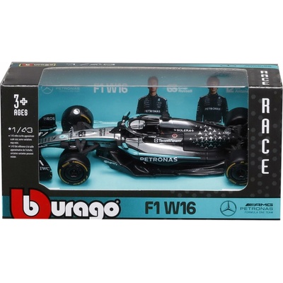 Bburago: F1 závodní vůz 1:43 Mercedes AMG Petronas