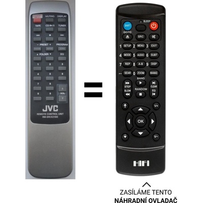 Dálkový ovladač Predátor JVC RM-SRCEZ55E – Hledejceny.cz