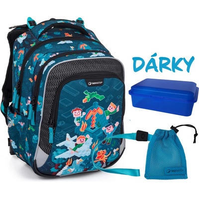 Bagmaster Lumi 24 E kostičkový svět modrá