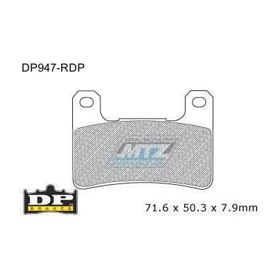 Destičky brzdové DP947-RDP DP Brakes - směs RDP X-RACE Titanium DP947-RDP