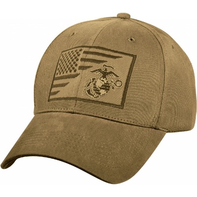 ROTHCO s vyšitým znakem U.S.M.C. a US vlajky coyote