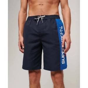 Superdry Бански гащета Superdry Sportswear Logo 19´´ swimming shorts - Blue (Richest Navy)