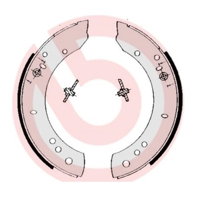 Sada brzdových čeľustí BREMBO S 44 502