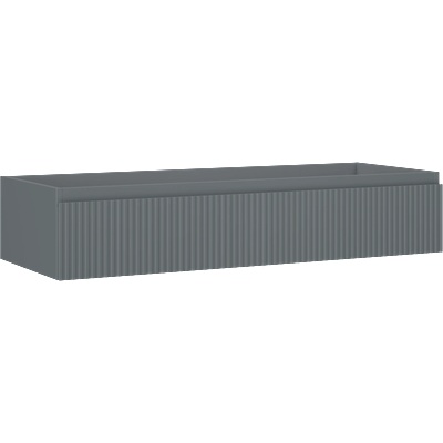 Mexen Rivel шкаф за баня под мивка 120 см, 1 чекмедже, с канелюри, сиво мат - 91A20-12023-1-BF66 (91A20-12023-1-BF66)