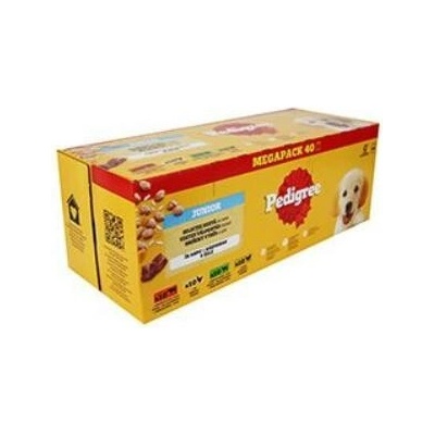 Pedigree Junior zmiešaný výber s ryžou v želé 40 x 100 g