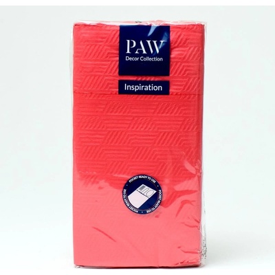 Paw servítky na príbor červené SDP102503 16ks 40x40cm