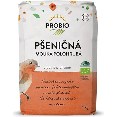 PRO BIO Pšeničná múka polohrubá BIO 1 kg