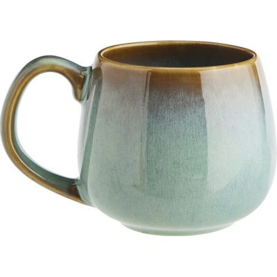 MADAM STOLTZ Kameninový hrnček Green Reactive Glaze 400 ml