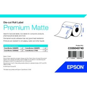 Epson Epson Premium Matte roll, щанцована ролка 105 mm x 210 mm ( 282 етикета) (C33S045740)