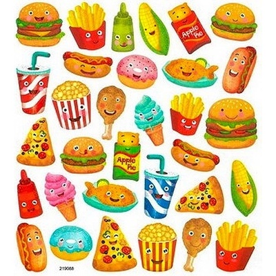 Samolepky DPNK-140 FAST FOOD