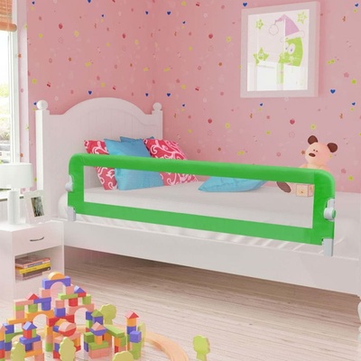 shumee zábrana na deskú posteľ zelená 180x42 cm polyester