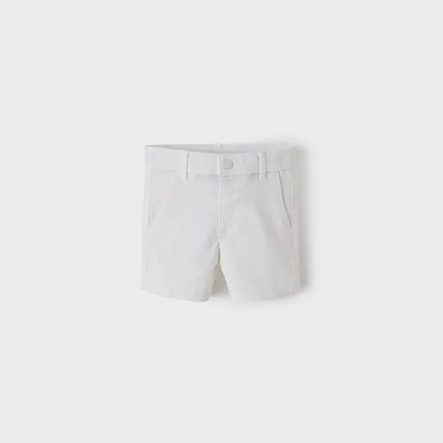 Mayoral Basic къси панталони 5 джоба за момче в бяло Майорал