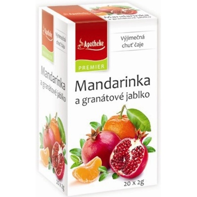 Apotheke Premier Selection čaj mandarínka a granátové jablko 20 x 2 g