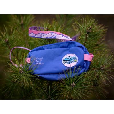 Non-stop dogwear Ledvinka Trail quest fanny pack Rachel Pohl fialová růžová