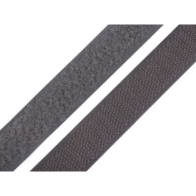 Suchý zip háček + plyš šíře 20 mm Varianta: (306) šedá, Balení: 25 m