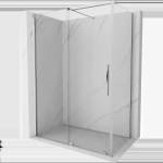 Mexen Velar разтегателна душ кабина 150 x 70 см, прозрачна, хром - 871-150-070-01-01 (871-150-070-01-01)