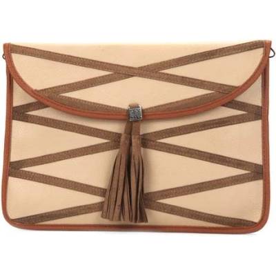 Sex And The City Fifth Avenue Tablet Sleeve - кожен калъф за iPad, нетбуци и таблети до 10 инча (бежов)