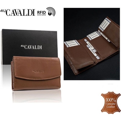 Cavaldi peňaženka dámska kožená DB 10 GCL 5913 dark tan