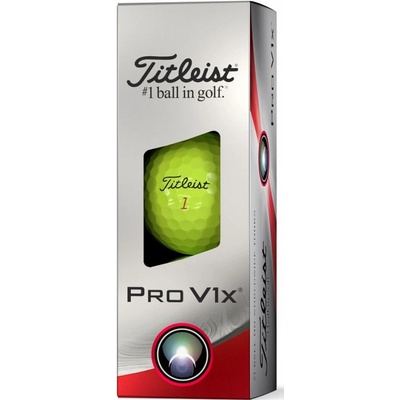 Titleist PRO V1x yellow (žluté) 3 ks 2023