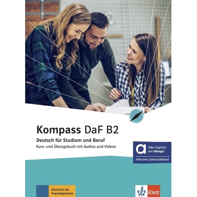 Kompass DaF 2 (B2) - Hybride Ausgabe - Kurs./Übungsbuch + MP3/Video allango.net + Lizenz (24 Monate)