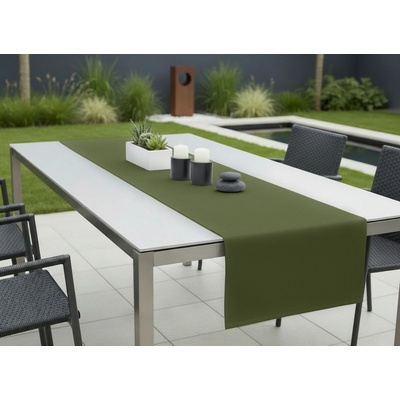 Mybesthome Venkovní běhoun ubrus Runner color 18 tmavě zelená 40x140 cm