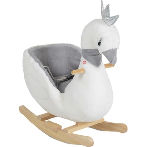Moni Toys Плюшена люлка със столче Moni Toys - Swan (112334) - baby
