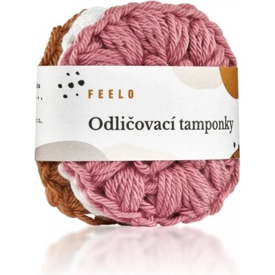 Feelo Pratelné odličovací tamponky z bio bavlny 3 ks