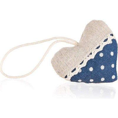 Home Decor Srdce dekorativní DOTS 8 x 7 cm tmavě modré