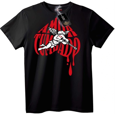NOONEBRAND Amor Cupido Музика Тениска - 2XL, White