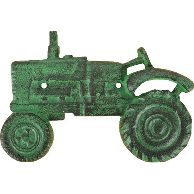 Otvírák na lahve TRAKTOR, nástěnný, litina, 20x14cm, červená/zelená|výběr z variant|Esschert Design - zelená