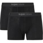 super. natural Бельо super. natural Tundra 175 Boxer 2 Pack Briefs - Jet Black / Jet Black (014-2127-0313)