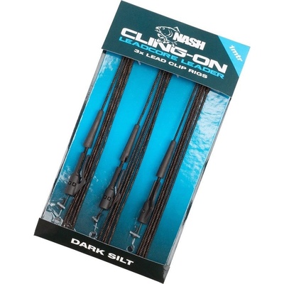 Kevin Nash Koncová Montáž Cling-On Leadcore Lead Clip Leader Silt 3 ks