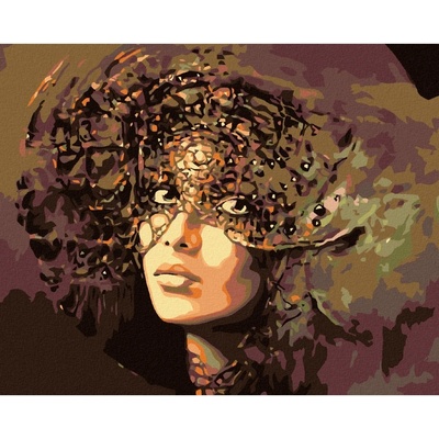 Zuty Malování podle čísel TAJEMNÁ ŽENA